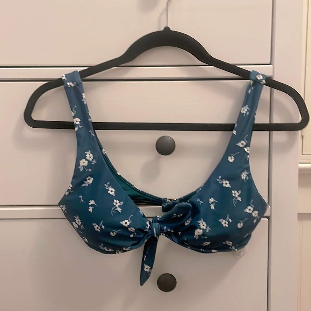 adorable tie front bikini top